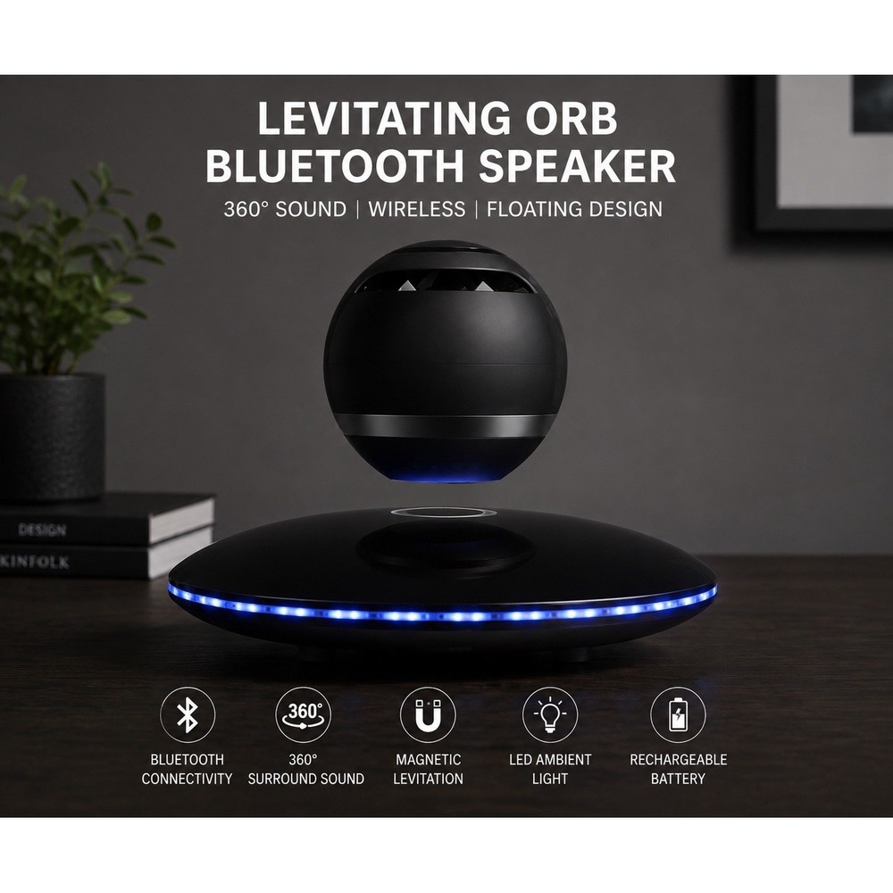 Infinity Orb Magnetic Land Touch Black  NEW IN BOX